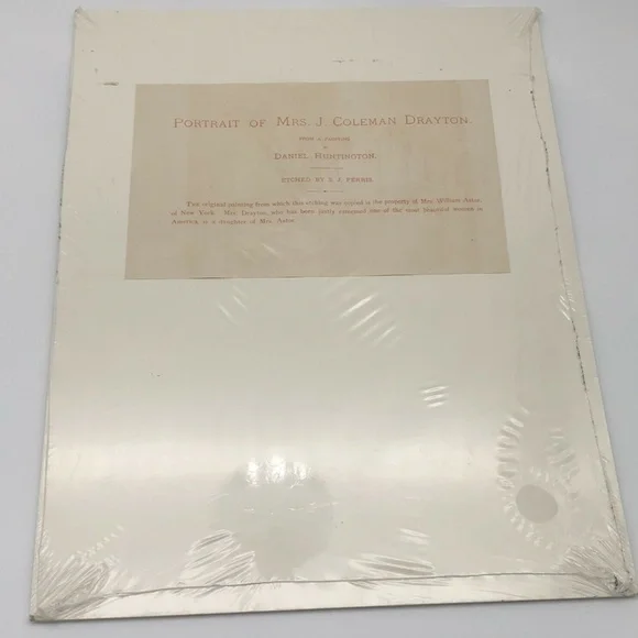 Antique Etching D Huntington Portrait 1889 - Picture 8 of 12